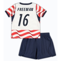 Camiseta Estados Unidos Alex Freeman #16 Primera Equipación Replica Mundial 2026 para niños mangas cortas (+ Pantalones cortos)